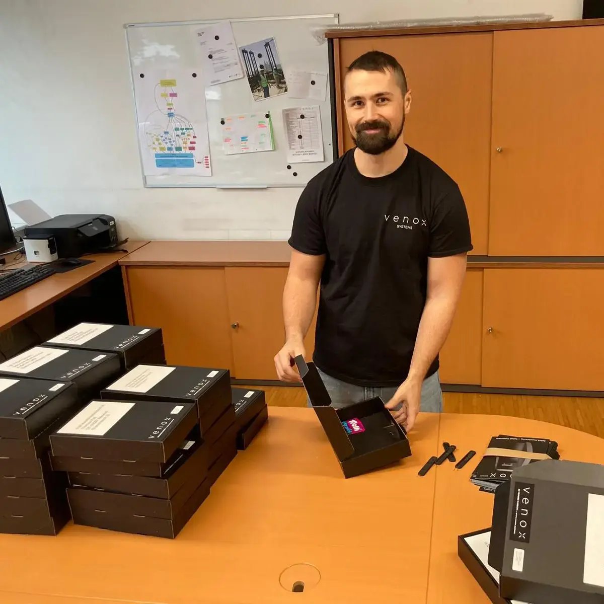 VENOX verpackt Musterbestellungen