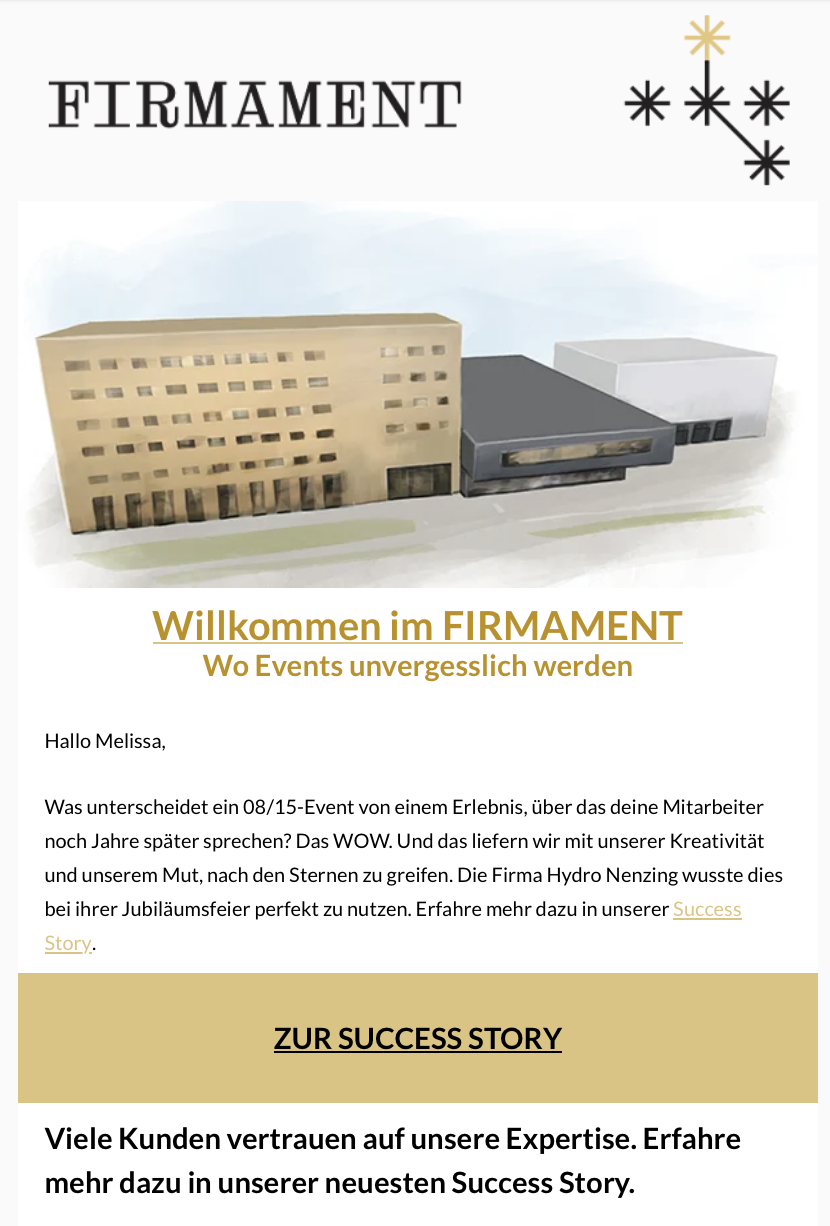 Firmament Newsletter Header